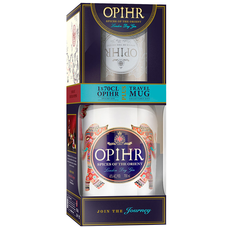 Opihr | Original Spiced London Dry Gin 42,5% v dárkovém balení s plechovým hrnečkem