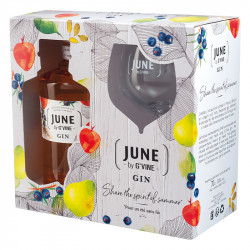June by G´Vine | June Gin Peche 37,5% + sklenička Verre