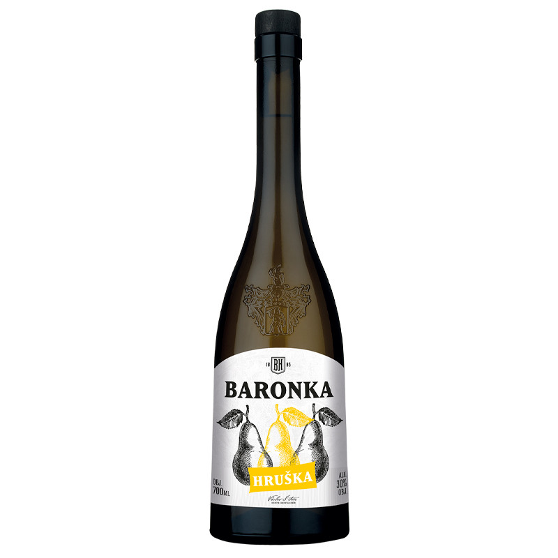 Baronka Hruška je ovocná specialita, která vzniká pod dohledem mistra destilatéra Václava Šitnera v Zámecké palírně Blatná.