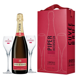 Champagne Piper-Heidsieck | Champagne Cuvée brut GB + 2 skleničky