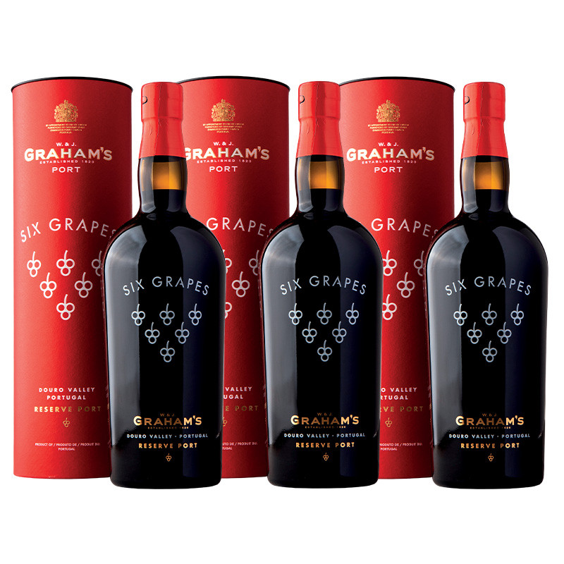 Graham´s Symington | 2+1 Six Grapes Ruby Reserve Port v dárkové tubě