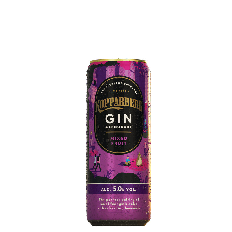 Kopparberg Gin & Lemonade Mixed Fruit 5% 0,33 l Kopparberg Gin & Lemonade Mixed Fruit 5% 0,33 l