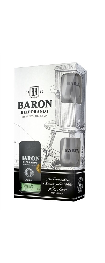 Baron Hildprandt Ze zralých hrušek + 2 skleničky