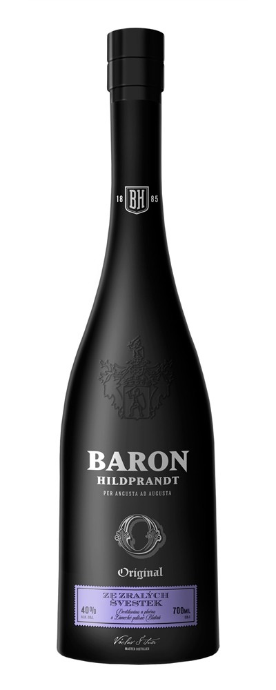 Baron Hildprandt - Ze zralých švestek 40% 0,7l (čistá flaša)