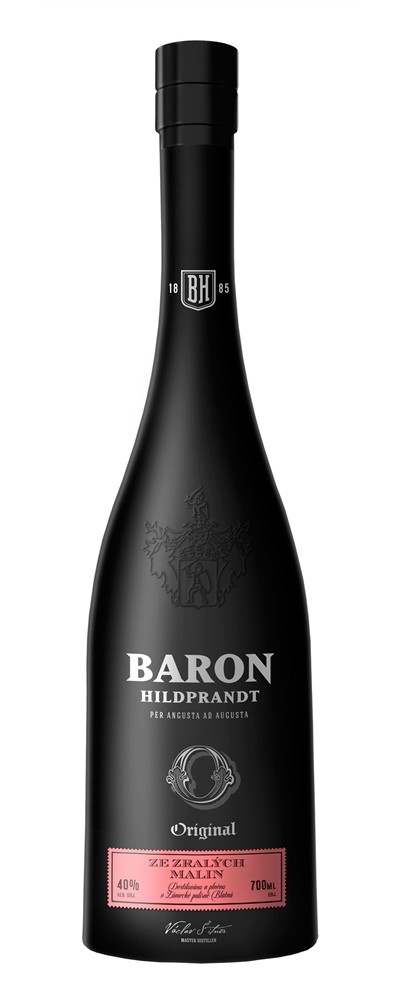 Baron Hildprandt - Ze zralých malin 40% 0,7l (čistá flaša)