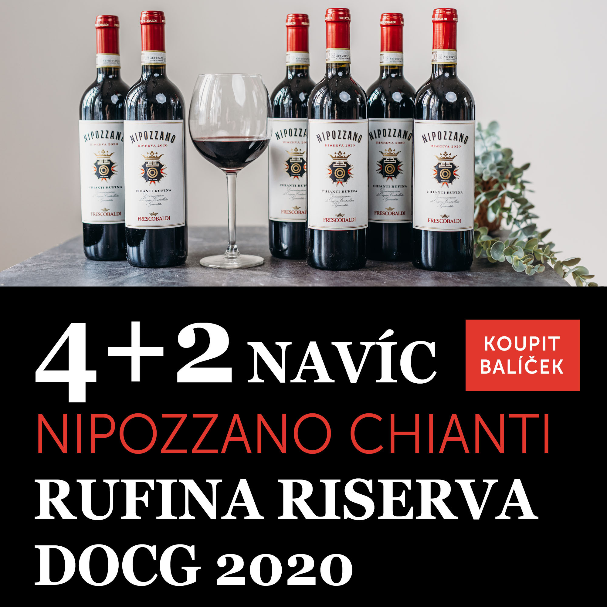 Nipozzano Chianti Rufina Riserva DOCG 2021 4+2 navíc