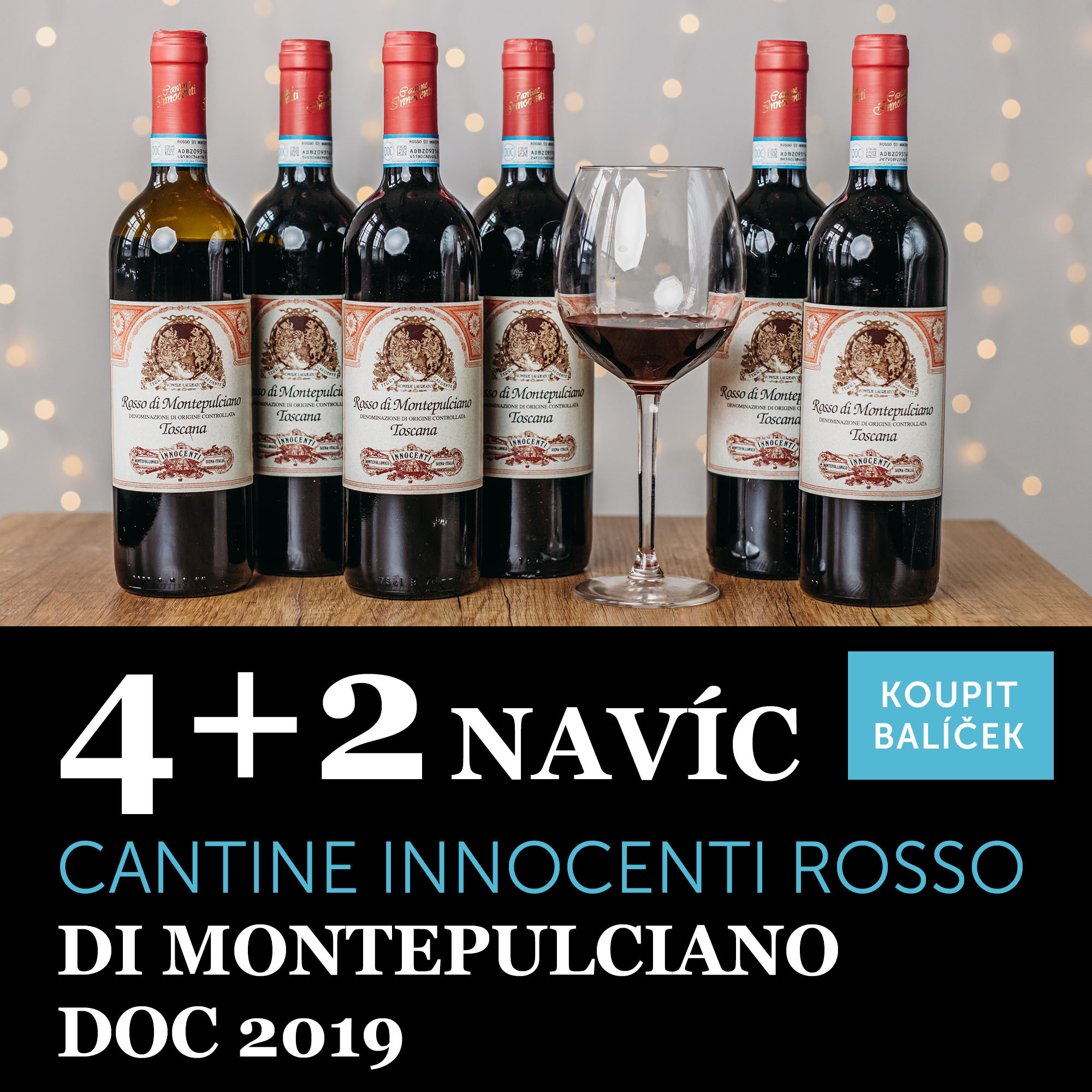 Vittorio Innocenti Rosso di Montepulciano DOC 2019 4+2 navíc