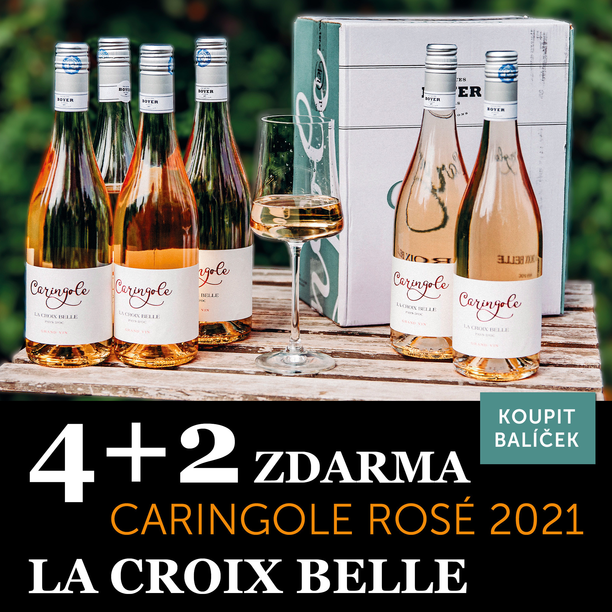 Víno měsíce června - Carignole rosé 4+2 zdarma - UKONČENO