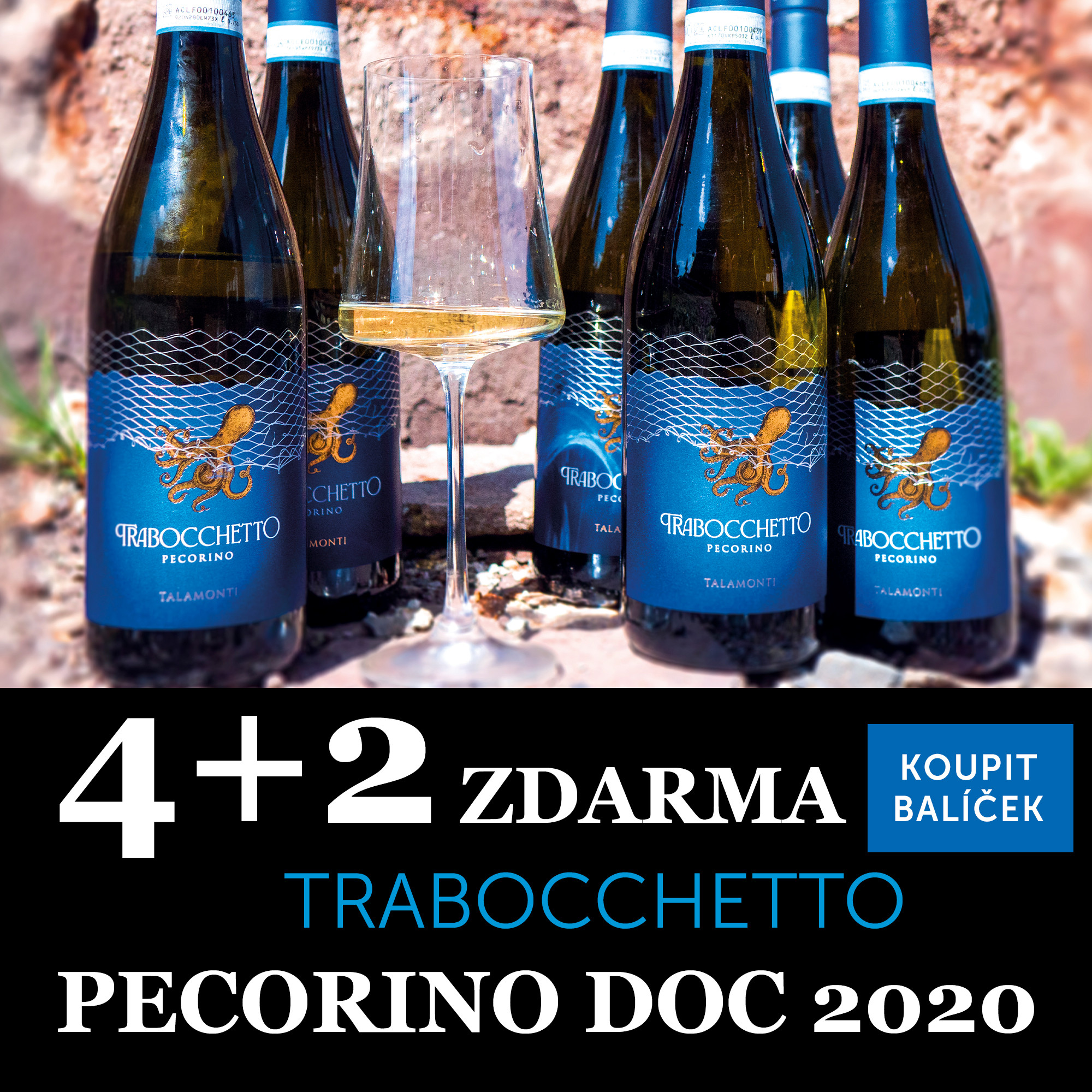 Víno měsíce října - Trabocchetto Pecorino DOC 2021 4+2 - UKONČENO