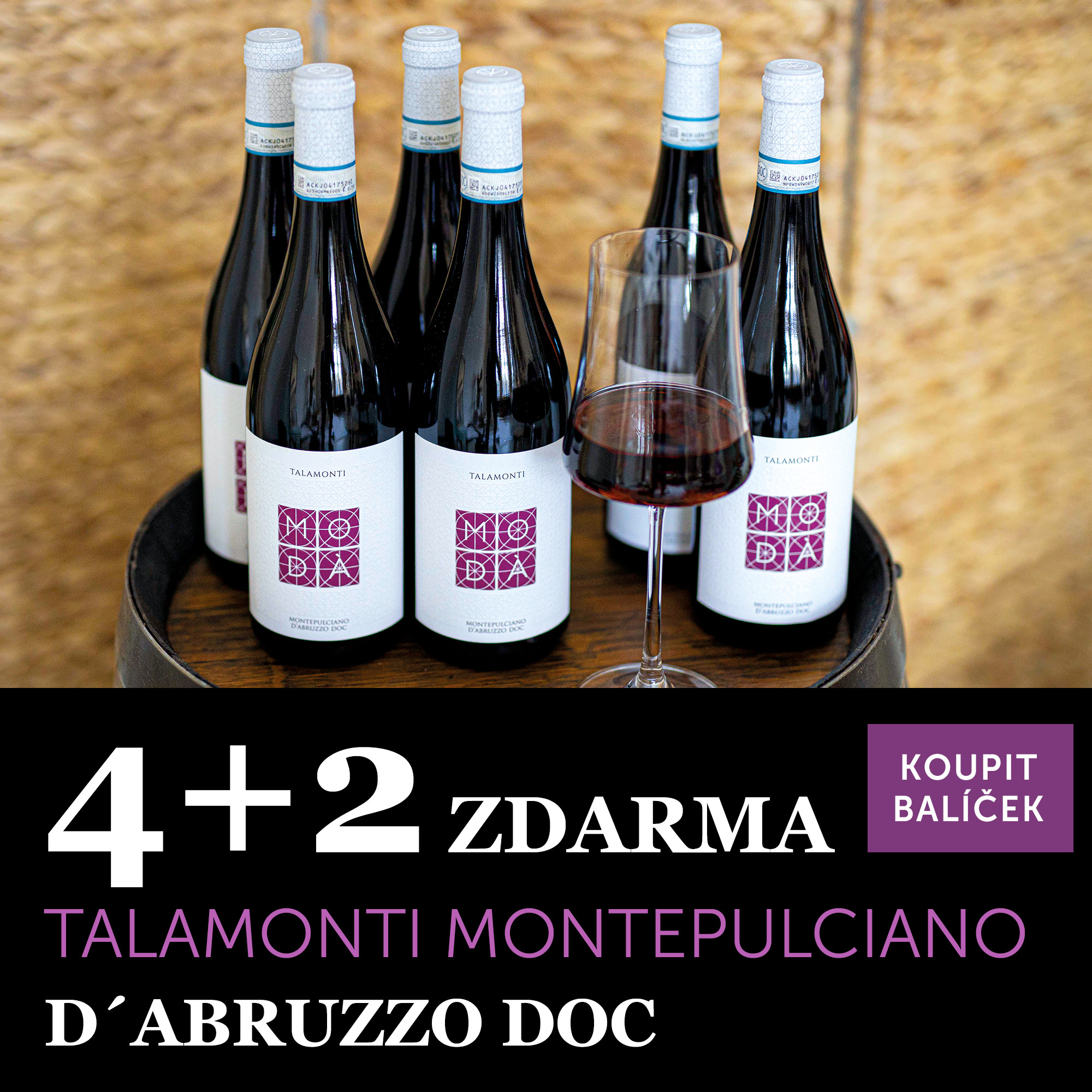 Víno měsíce ledna 2023 - Talamonti Montepulciano d´Abruzzo 4+2