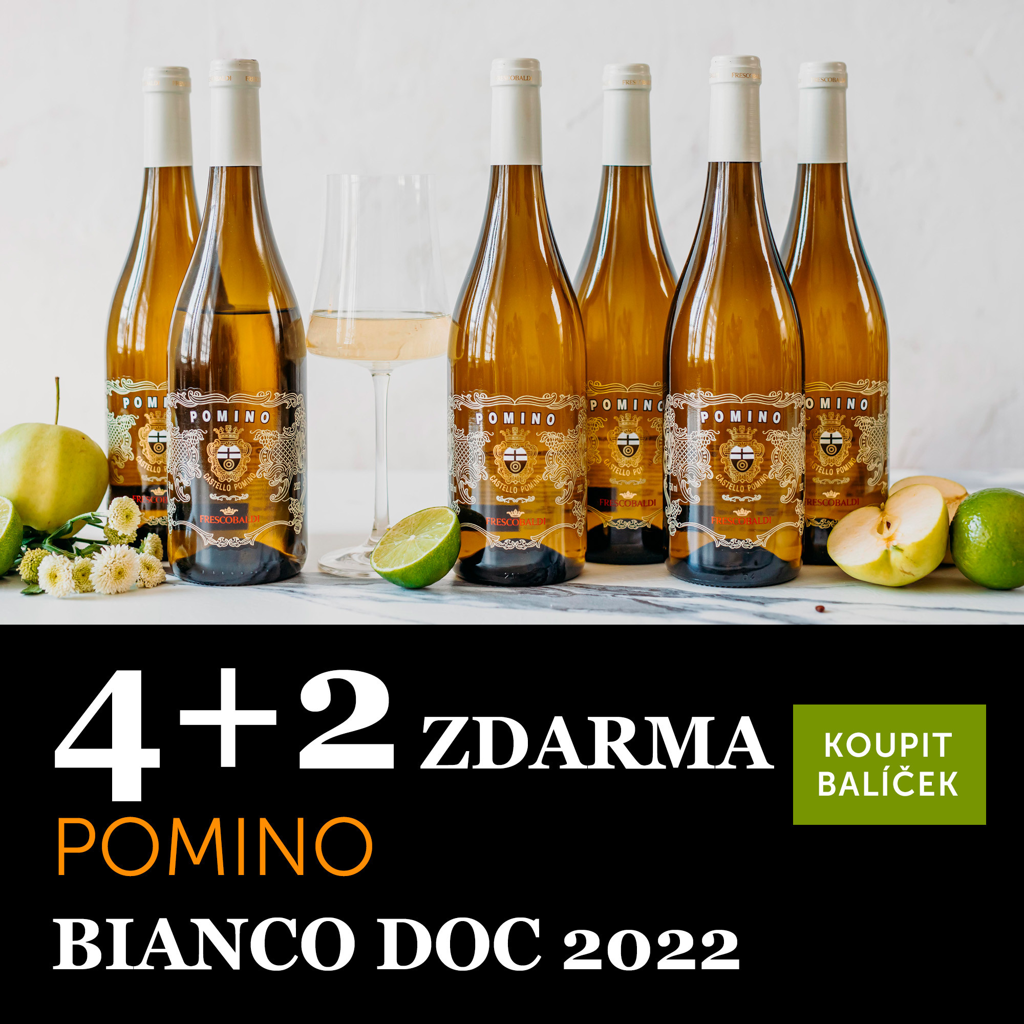 Pomino Bianco DOC 2022 - 4+2 zdarma - UKONČENO