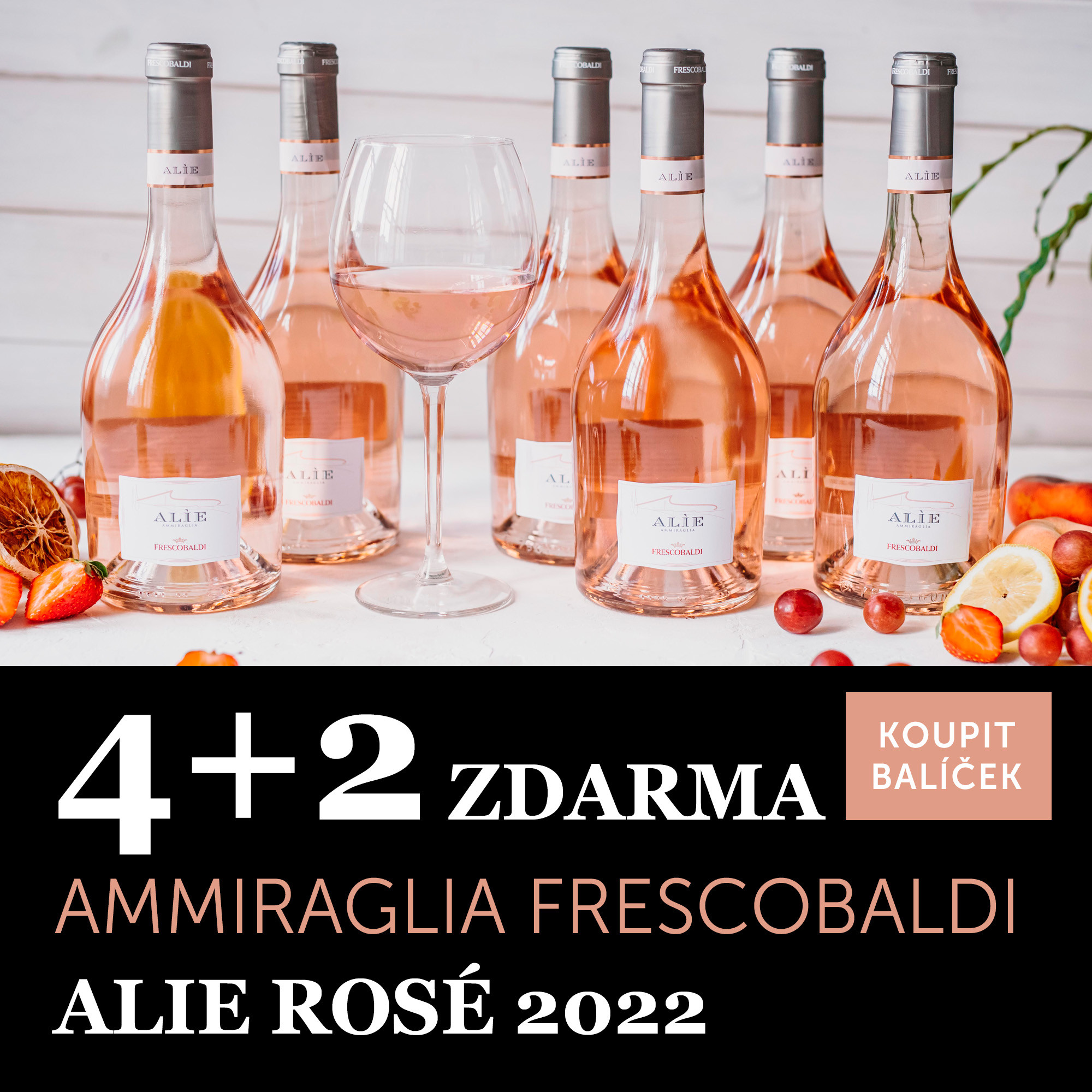 Alie rosé IGT 2022 Ammiraglia 4+2 zdarma - UKONČENO