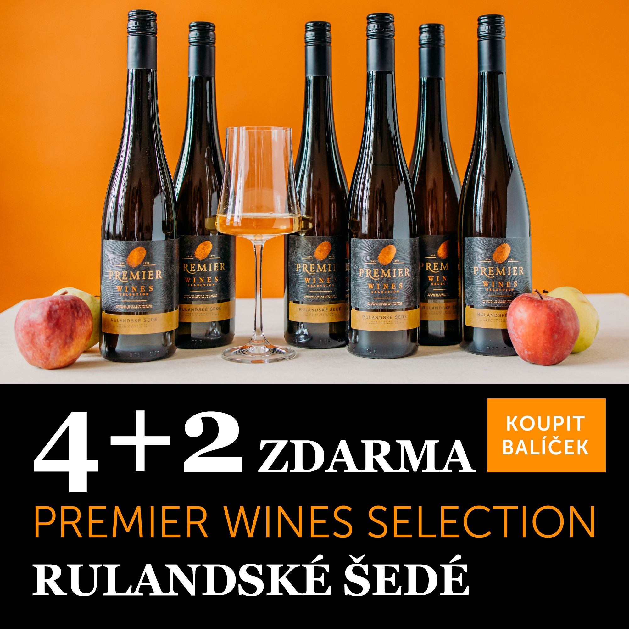 Premier Wines Selection Rulandské šedé 2021 4+2 zdarma - UKONČENO