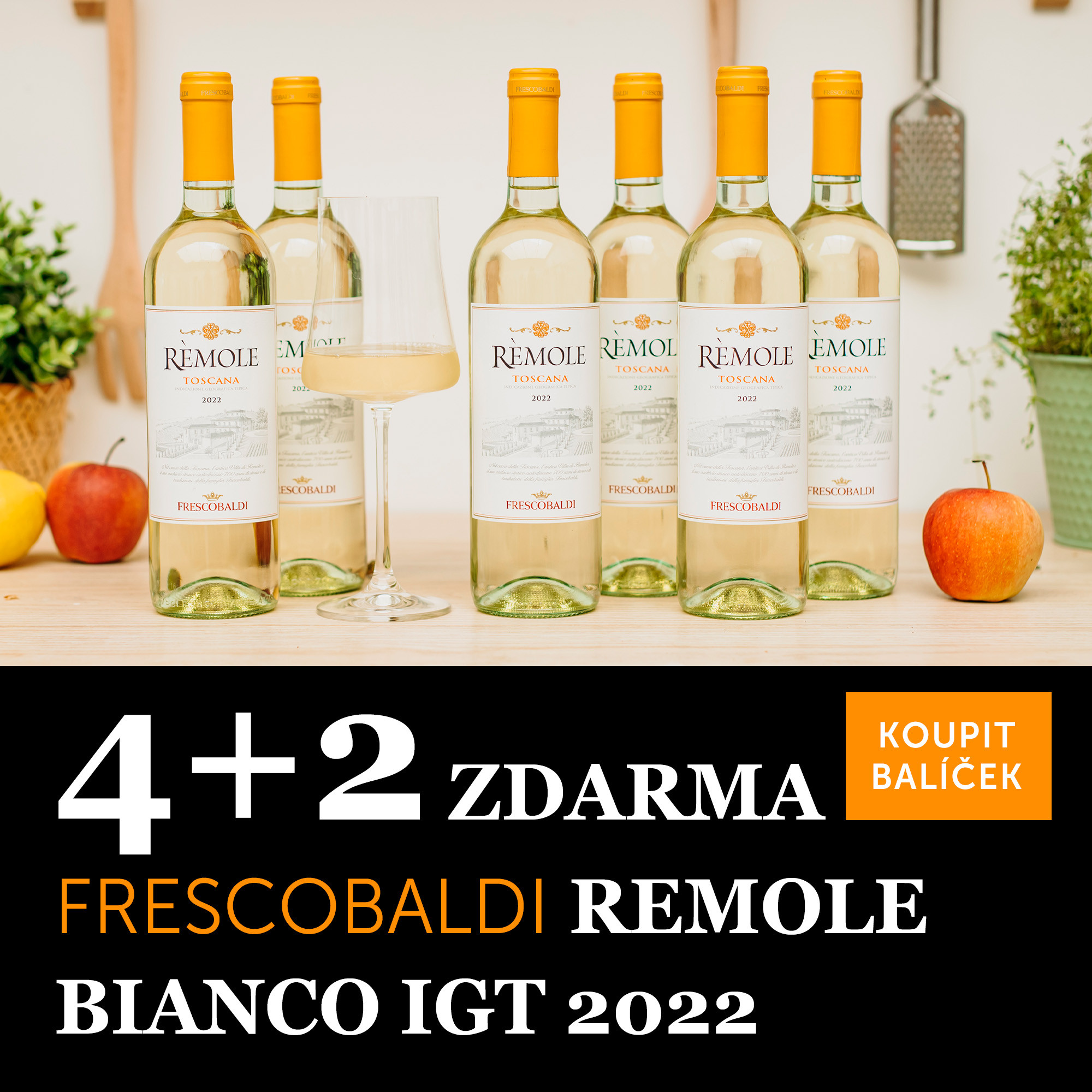 Remole Bianco IGT 2022 - 4+2 zdarma - UKONČENO