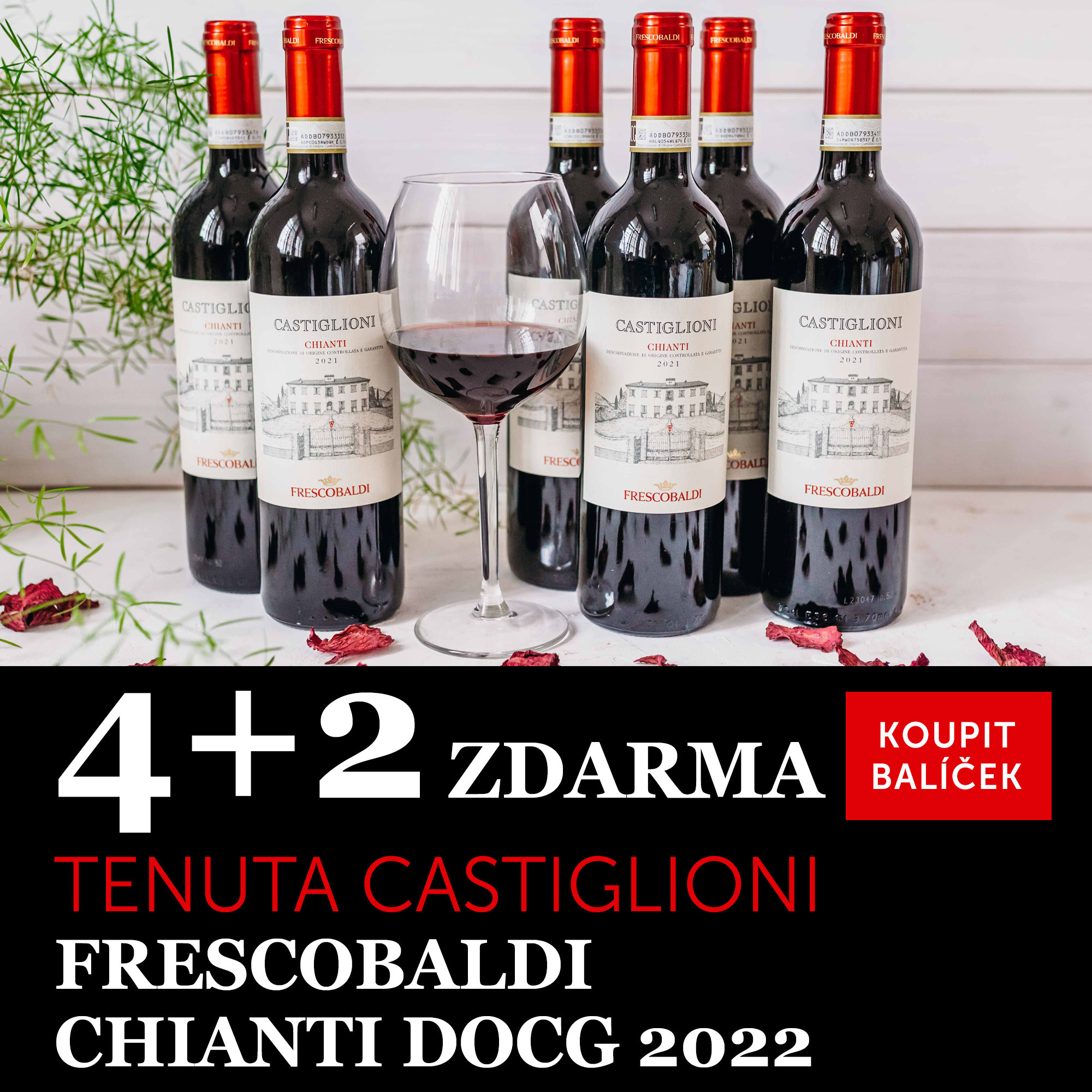 Víno měsíce října - Castiglioni Chianti DOCG 2022 4+2 zdarma - UKONČENO