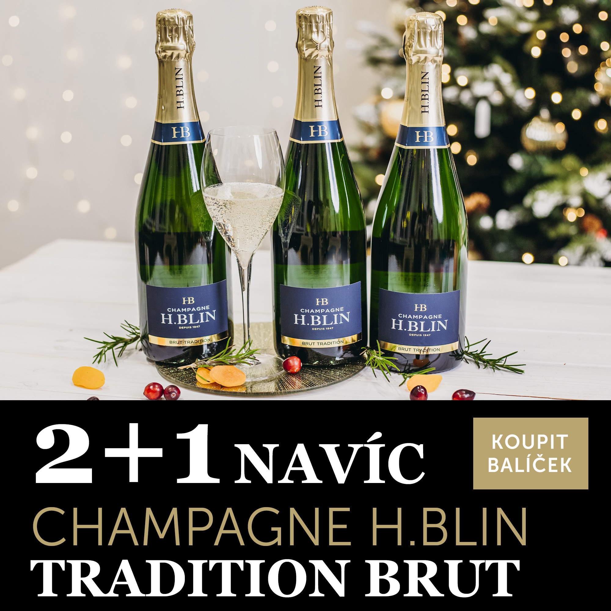 Champagne H.BLIN Tradition brut 2+1 navíc - UKONČENO