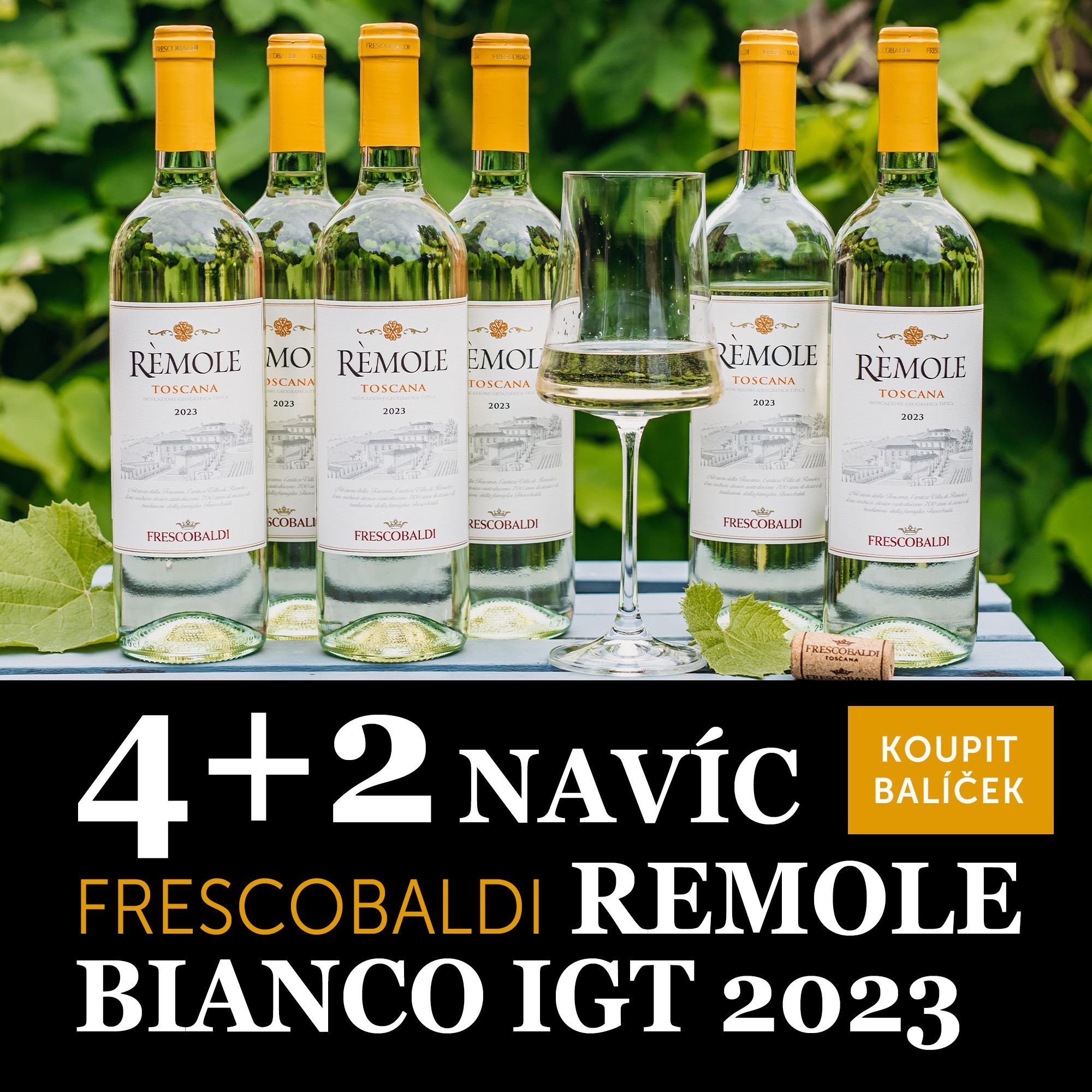 Frescobaldi Remole Bianco IGT 2023 4+2 navíc