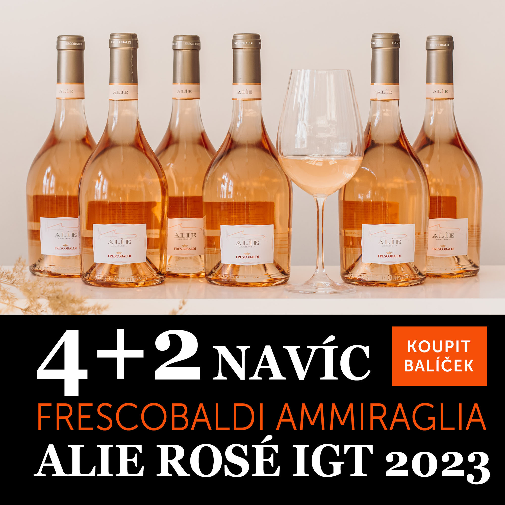 Frescobaldi Ammiraglia Alie Rosé IGT 2023 4+2 navíc